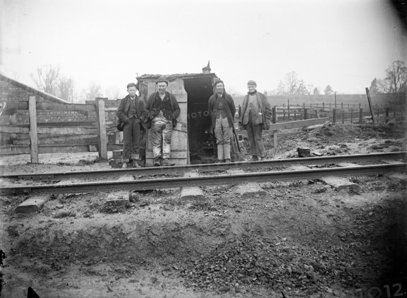 Construction workers on the Great Central Railway near Charwelton, Northamptonshire, c1873-c1923