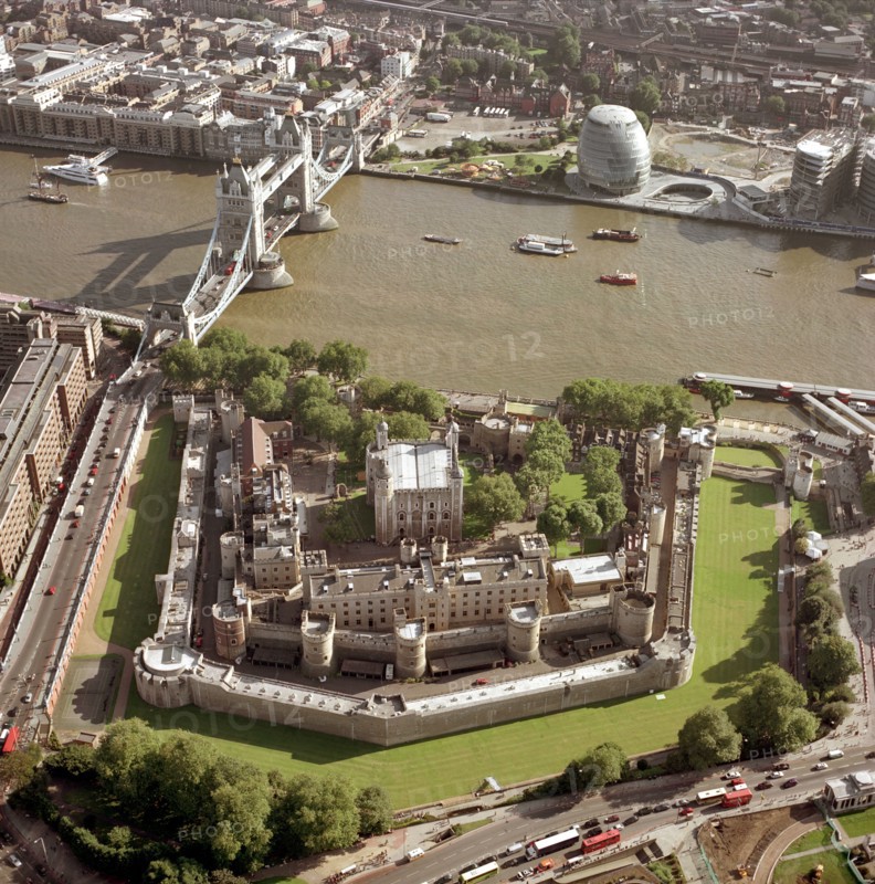 Tower of London, Tower Bridge and the Greater London,  Authority offices, London, 2002 Artist
