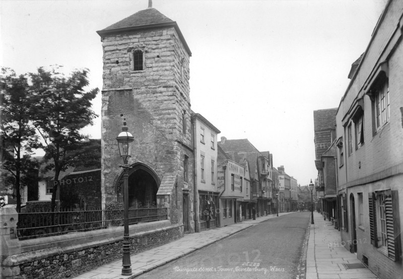 Tower of St Mary Magdalen, Burgate, Canterbury, Kent, 1890-1910