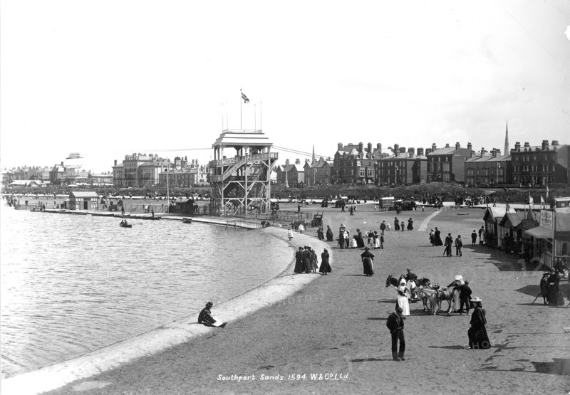 Southport Sands, Lancashire, 1890-1910