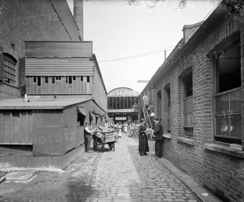 Storage areas, Hampton's Munitions Works, Lambeth, London, 1914-1918
