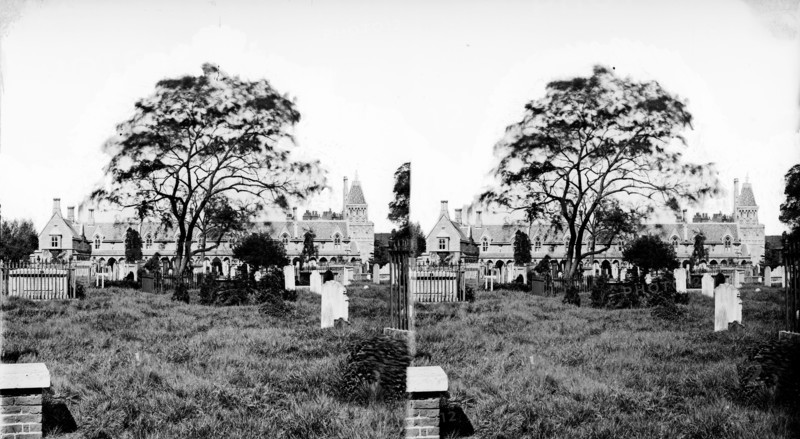 Powell Almshouses, Church Gate, Fulham, London, c1870-1900
