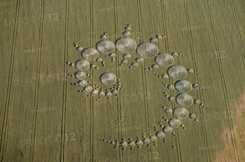 Crop circles, Stonehenge Down, Wiltshire, 1996