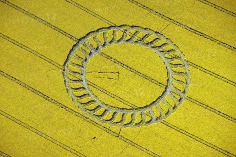 Crop circle near West Kennet, Wiltshire, 1998