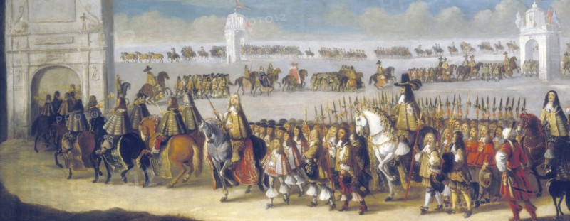 'Charles II's cavalcade through the City of London, 22nd April, 1661', (1662).  Artist: Dirck Stoop