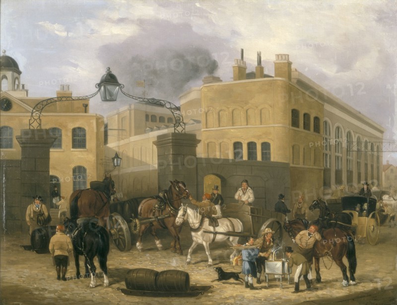'Barclay and Perkins's Brewery in Southwark', c1840. Artist: Unknown