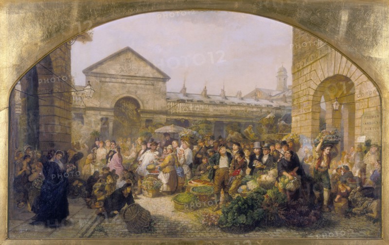 'Covent Garden Market', 1864. Artist: Phoebus Levin