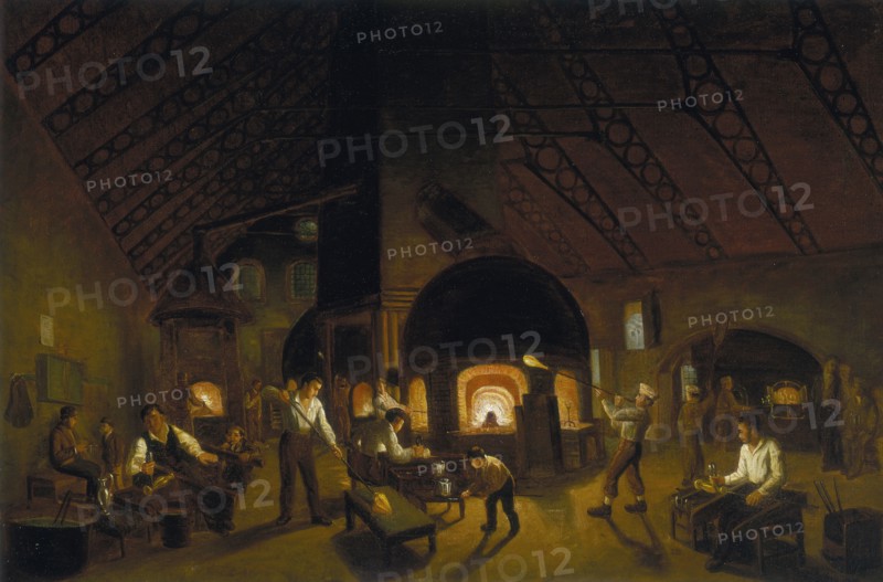 'The Falcon Glassworks', c1840. Artist: Unknown