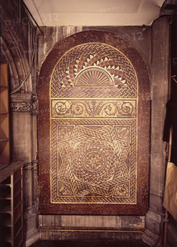 Roman mosaic floor from Bucklersbury, London, (1870). Artist: Unknown