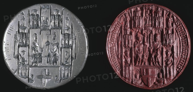 Mayoralty seal, medieval, 1381. Artist: Unknown