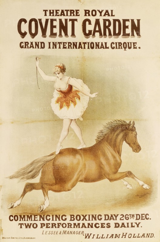 Woman bareback rider, (c1900?). Artist: Unknown