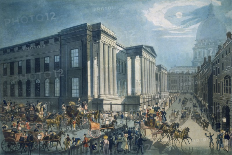 The Royal Mail starting from the General Post Office, St Martin's le Grand, London, 19th century. Artist: R Reeves