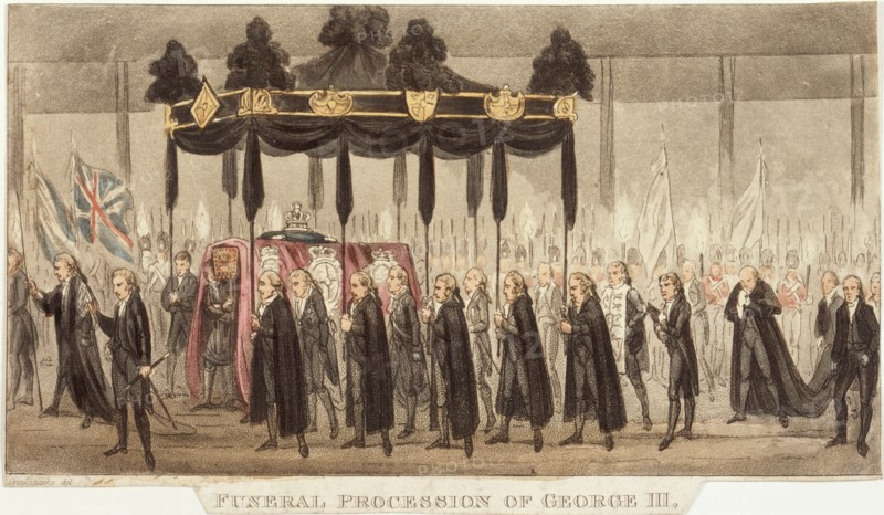 'Funeral Procession of George III', 1820. Artist: Unknown