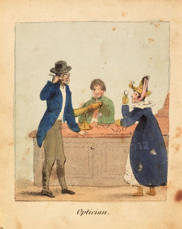'Optician', 1818. Artist: John Harris