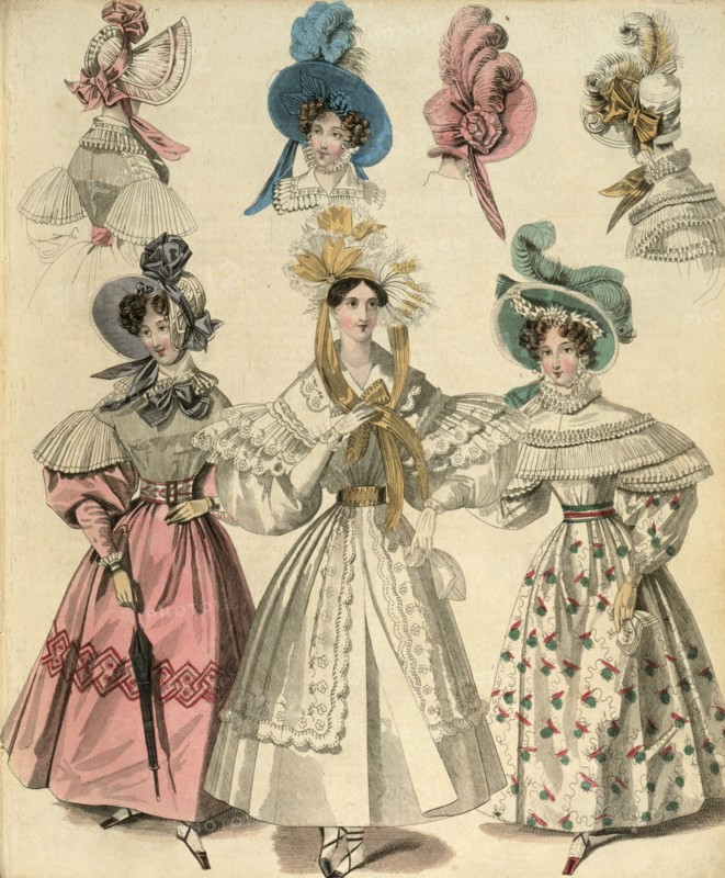 Newest London and Paris fashions, (c1830-c1840?). Artist: Unknown