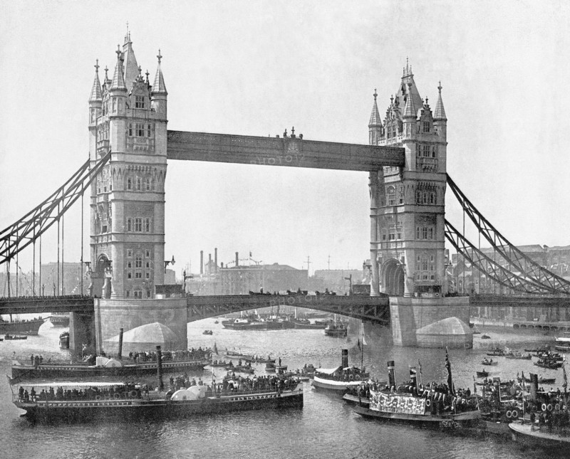 Opening of Tower Bridge, Stepney, Tower Hamlets, London, 1894. Artist: Unknown