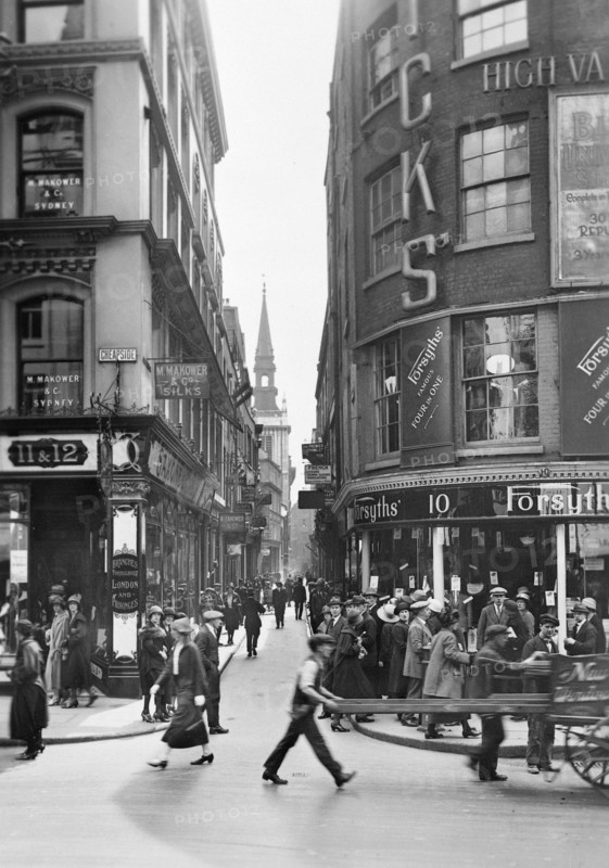 Cheapside, City of London, c1920s. Artist: George Davison Reid
