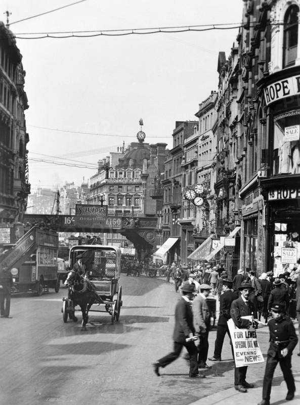 Ludgate Hill, City of London, (c1910s?). Artist: Unknown
