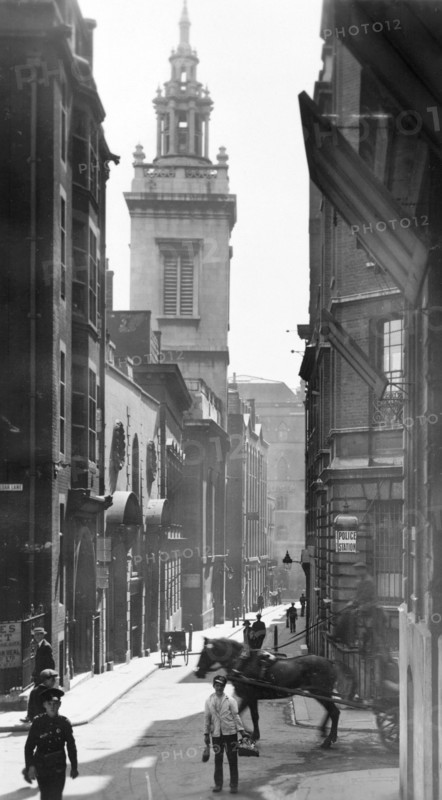 St Michael Paternoster Royal, College Street, City of London. Artist: Unknown