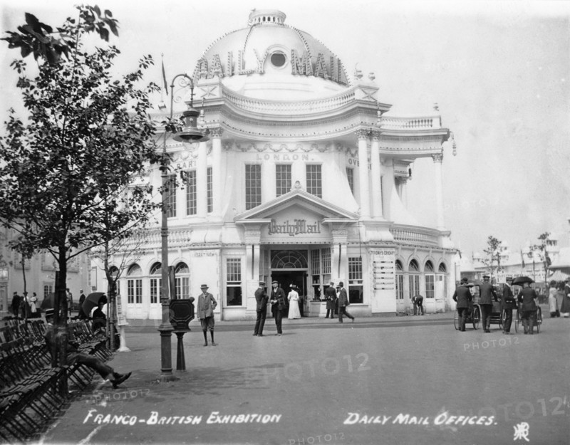 The Daily Mail offices at the Franco-British Exhibition, White City, London, 1908. Artist: Unknown