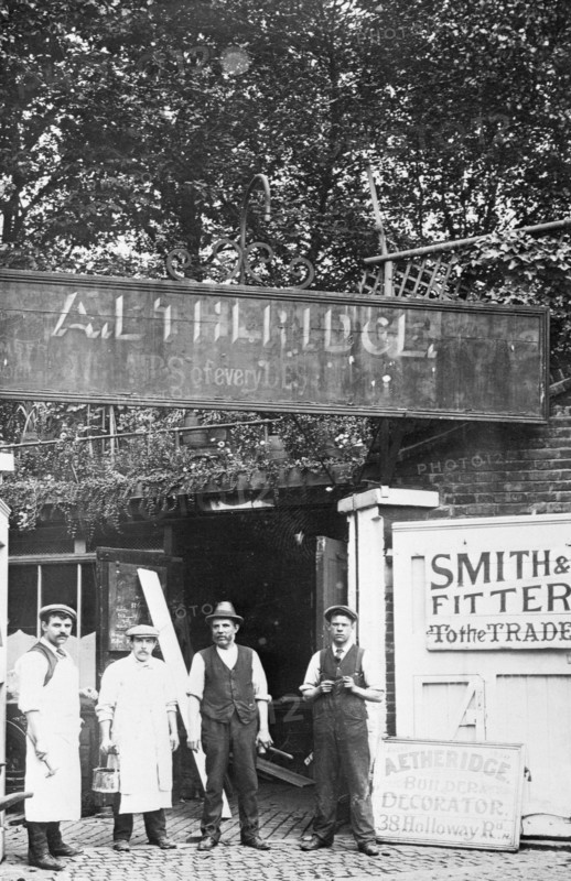 A Etheridge, a decorator's yard, Holloway Road, Islington, London, early 20th century. Artist: Unknown