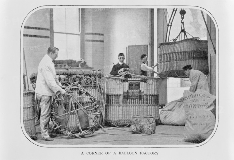 The interior of Spencer's Balloon factory, Highbury, London, c1900. Artist: Unknown