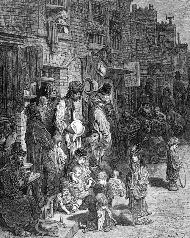 'Wentworth Street, Whitechapel', 1872. Artist: A Bertrand
