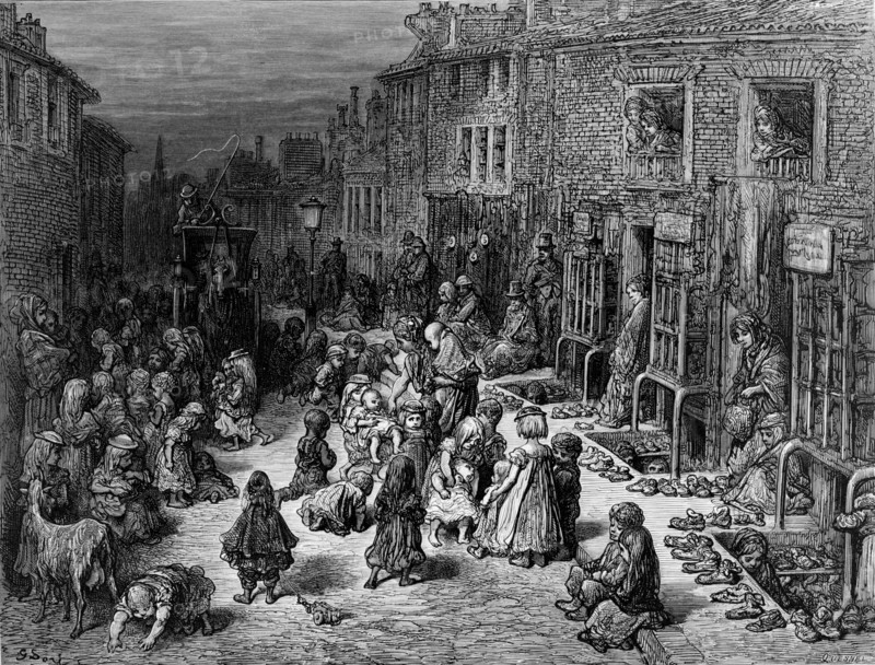 'Dudley Street, Seven Dials', 1872.  Artist: Quesnel
