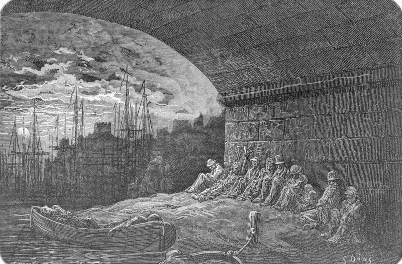 'Under the Arches', 1872. Creator: Jules Jean Marie Joseph Huyot.