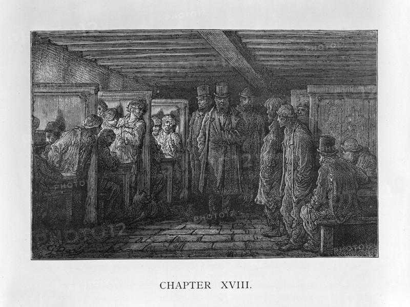 'A Whitechapel Coffee House', 1872. Artist: Adolphe François Pannemaker