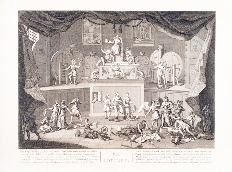 'The Lottery', 18th century. Artist: Unknown