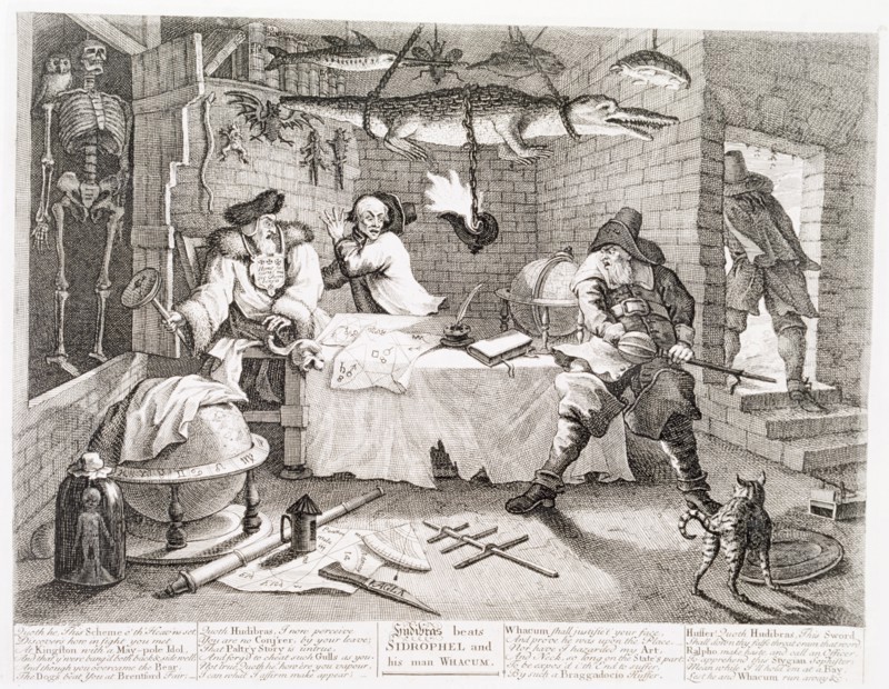 'Hudibras beats Sidrophel and his man Whacum', 18th century. Artist: William Hogarth