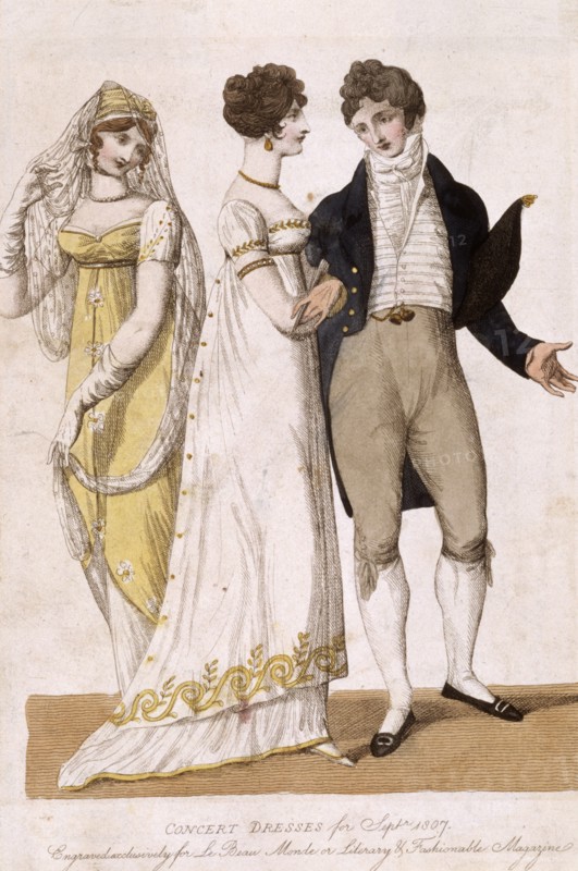 'Concert Dresses', 1807 Artist: Unknown