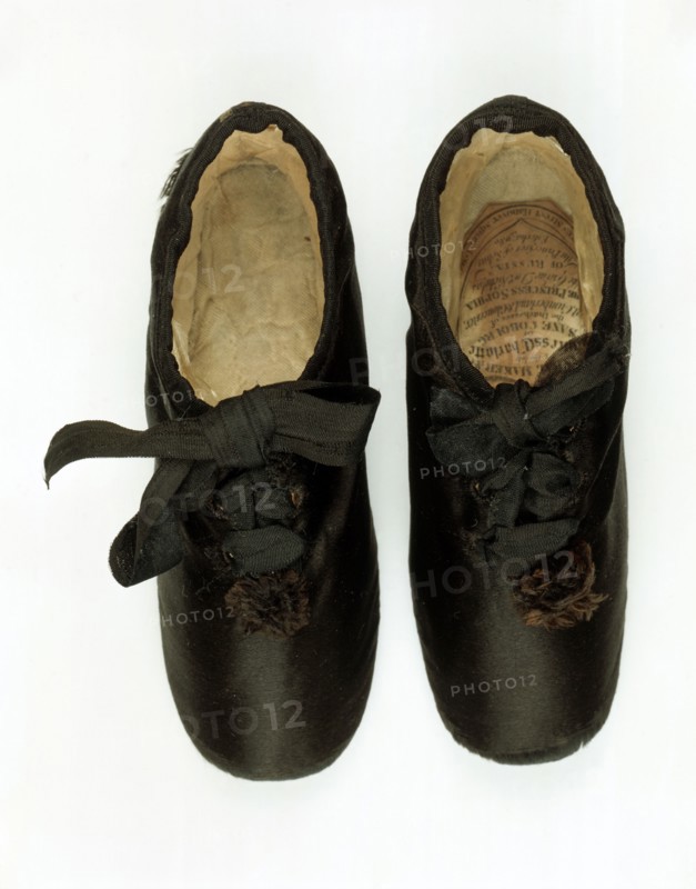 Baby shoes worn by Queen Victoria, 1819-1820. Artist: Unknown