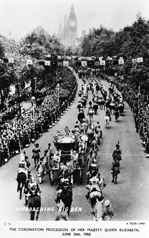Queen Elizabeth II's Coronation Procession, London, June 2 1953. Artist: Unknown