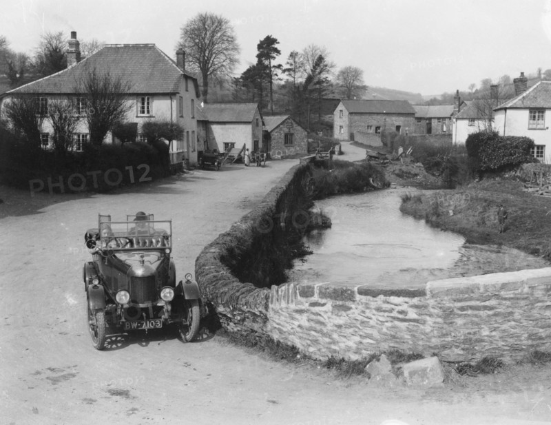 1923 Morris Bullnose at Exford in Somerset, (1920s?). Artist: Unknown