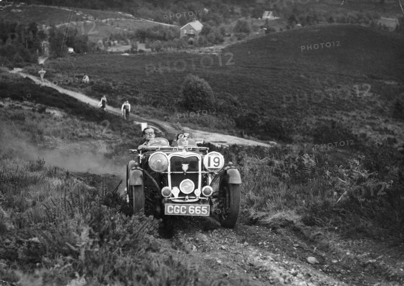 1936 Singer 1.5 litre Le Mans, (late 1930s?). Artist: Unknown