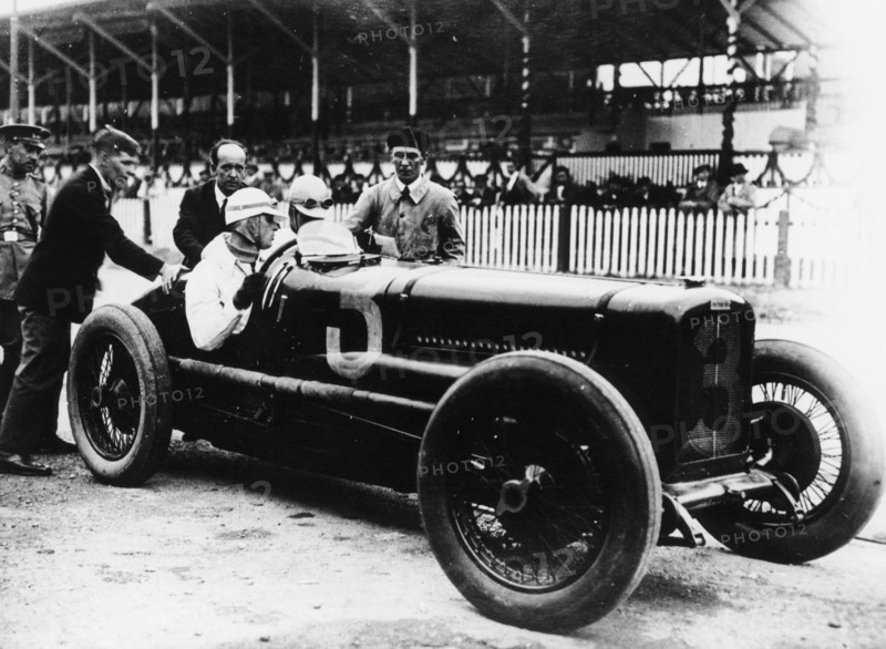 Henry Segrave in a Sunbeam, San Sebastian, Spain, 1926. Artist: Unknown