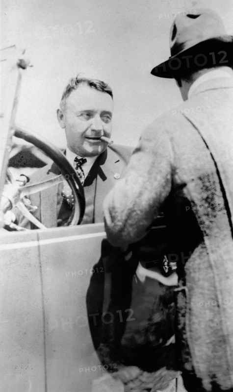Barney Oldfield, pace car driver for the Indianapolis 500, 1922. Artist: Unknown