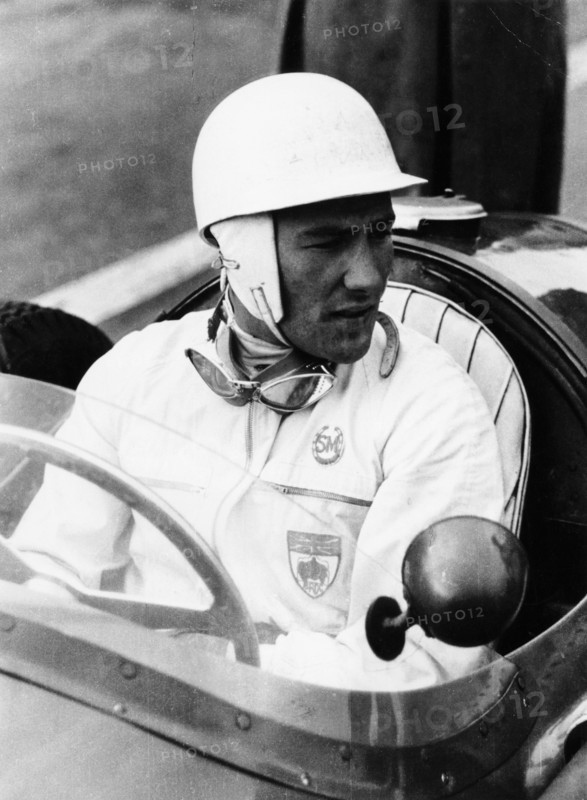Stirling Moss at Goodwood, 1954. Artist: Unknown