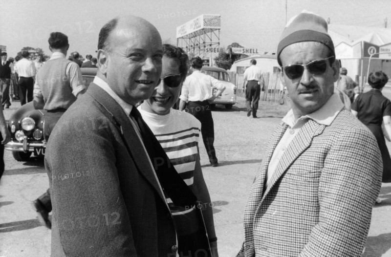 Pierre About with Maurice Trintignant. Artist: Unknown