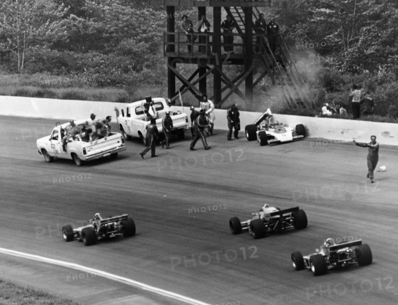 Accident at the Indianapolis 500, Indianapolis, Indiana, USA, 1974. Artist: Unknown