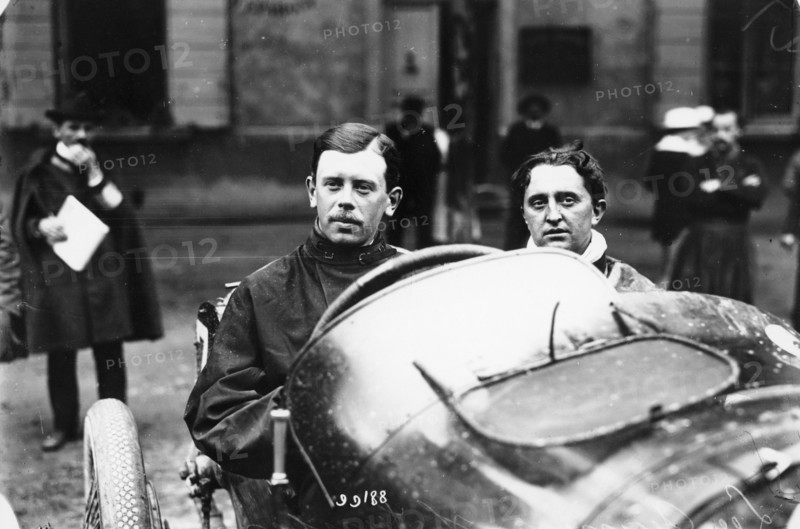 Kenelm Lee Guinness behind the wheel of a Sunbeam c1913-c1924. Artist: Unknown