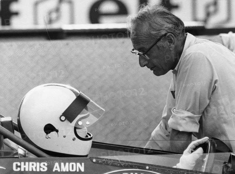 Chris Amon (on the left) and David Yorke, 1970s. Artist: Unknown
