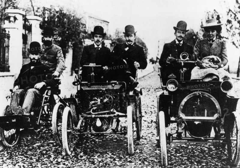 The Renault brothers, 1898. Artist: Unknown
