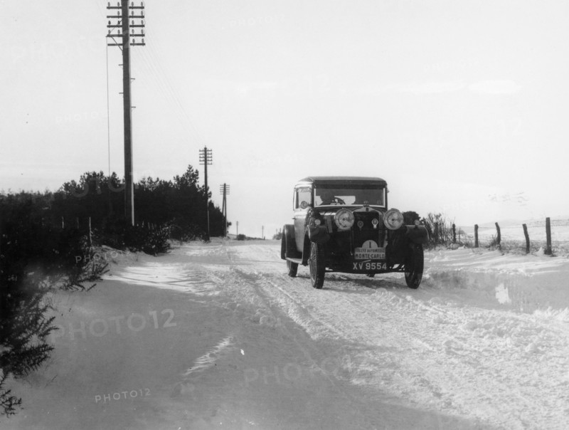 A Talbot in the Monte Carlo Rally, 1929. Artist: Unknown