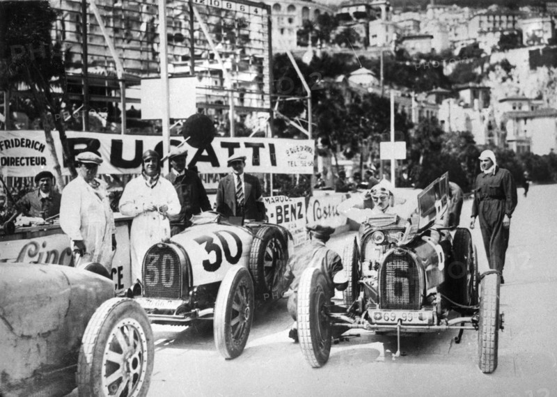 Scene during practice for the Monaco Grand Prix, 1929. Artist: Unknown