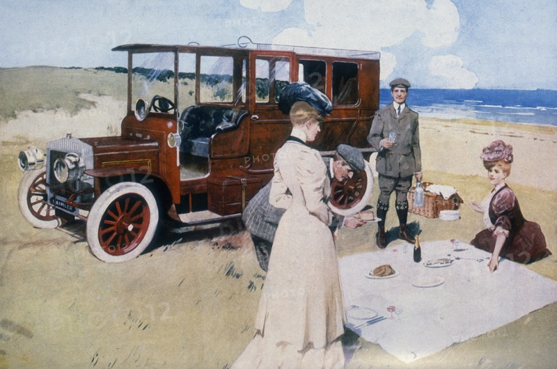 Poster advertising Daimler cars, 1907. Artist: Unknown