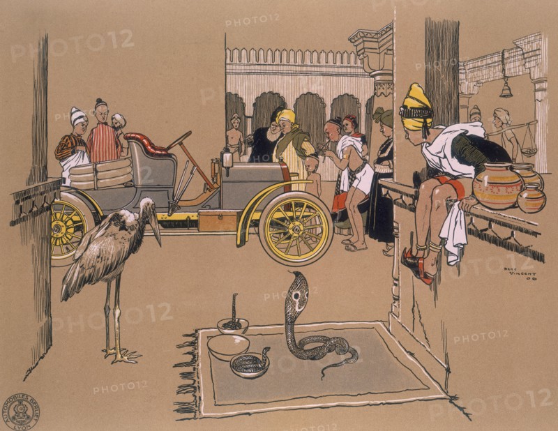 A Berliet car in a Bazaar, 1907. Artist: Unknown