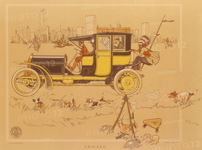 A Berliet car in Chicago, America. Artist: Unknown